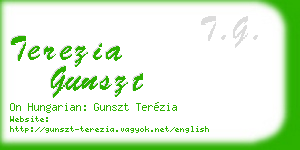 terezia gunszt business card